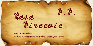 Maša Mirčević vizit kartica